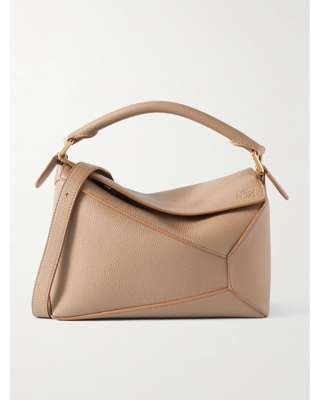Loewe Natural Puzzle Leather Shoulder Bag