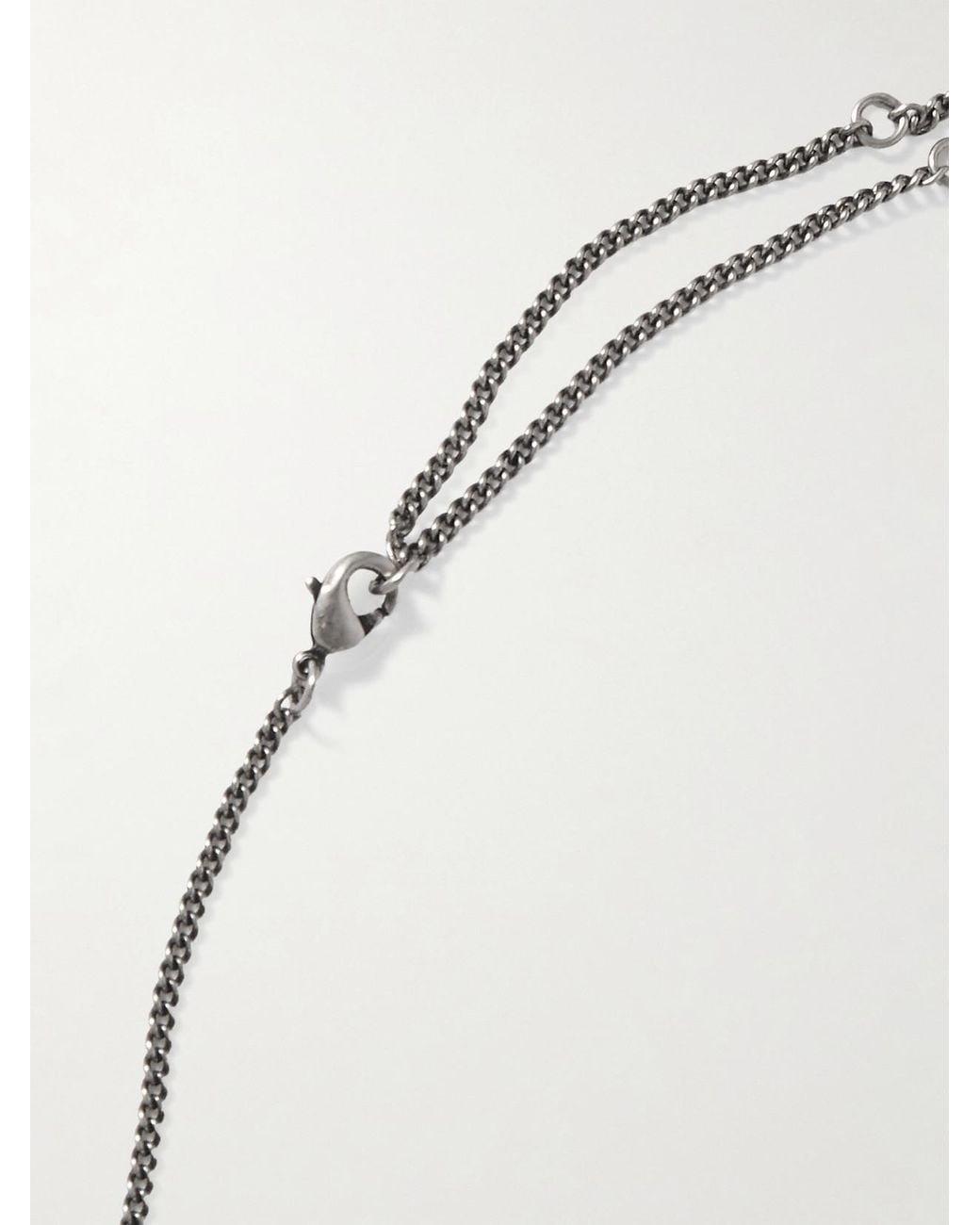 Lemaire Personal Brush-Tone And Horse Hair Necklace in White | Lyst