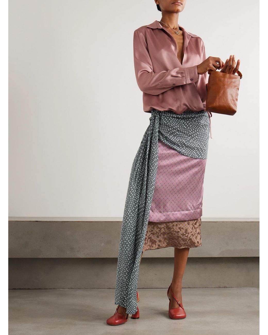 dries-van-noten-Pink-Gathered-