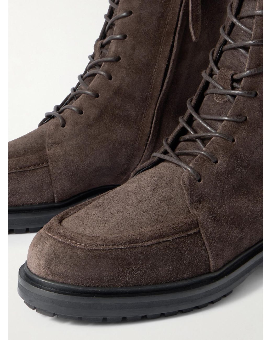 Aeyde Black Tate Suede Ankle Boots