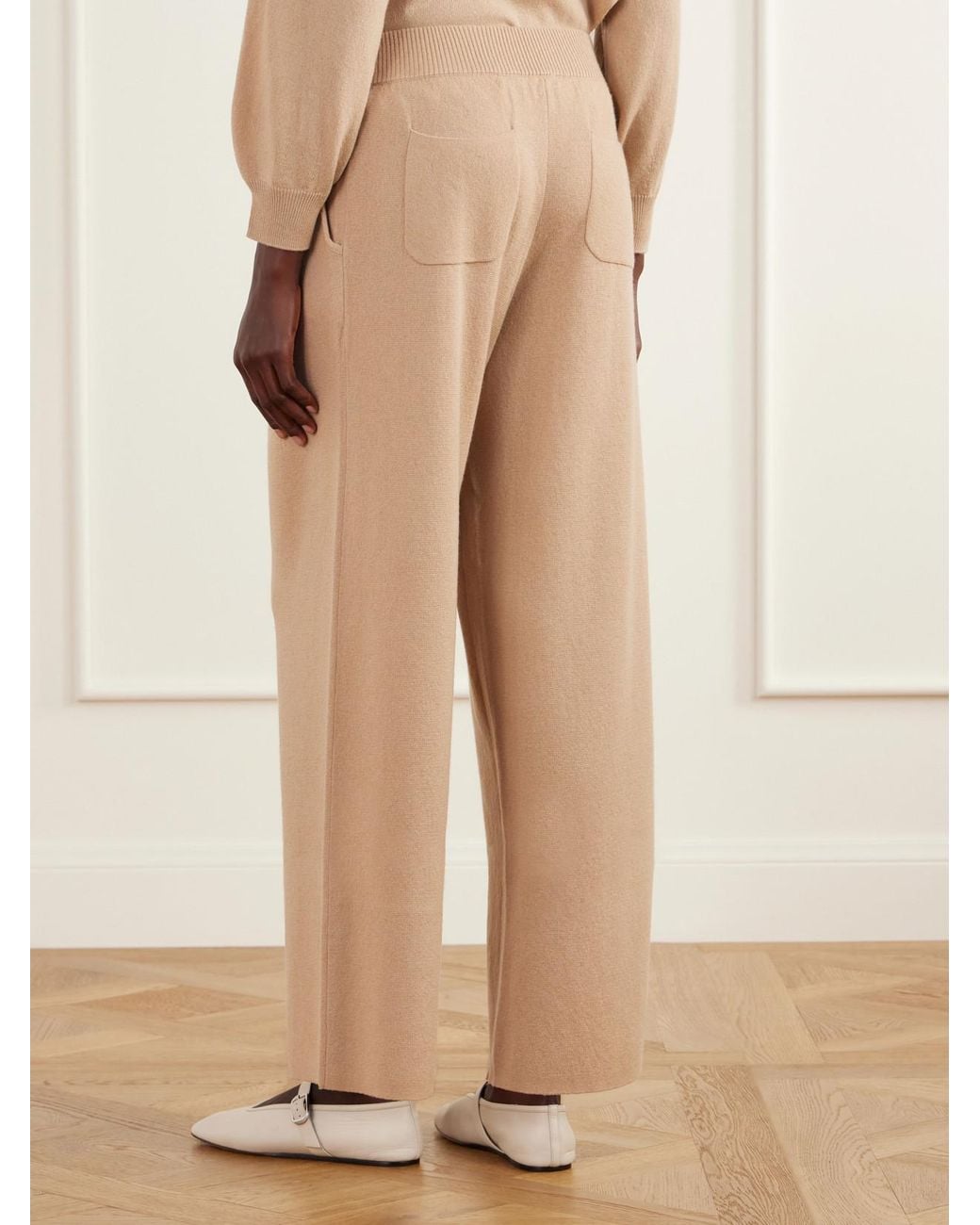 Eres Natural Maille Pleated Wool And Cashmere-Blend Wide-Leg Pants