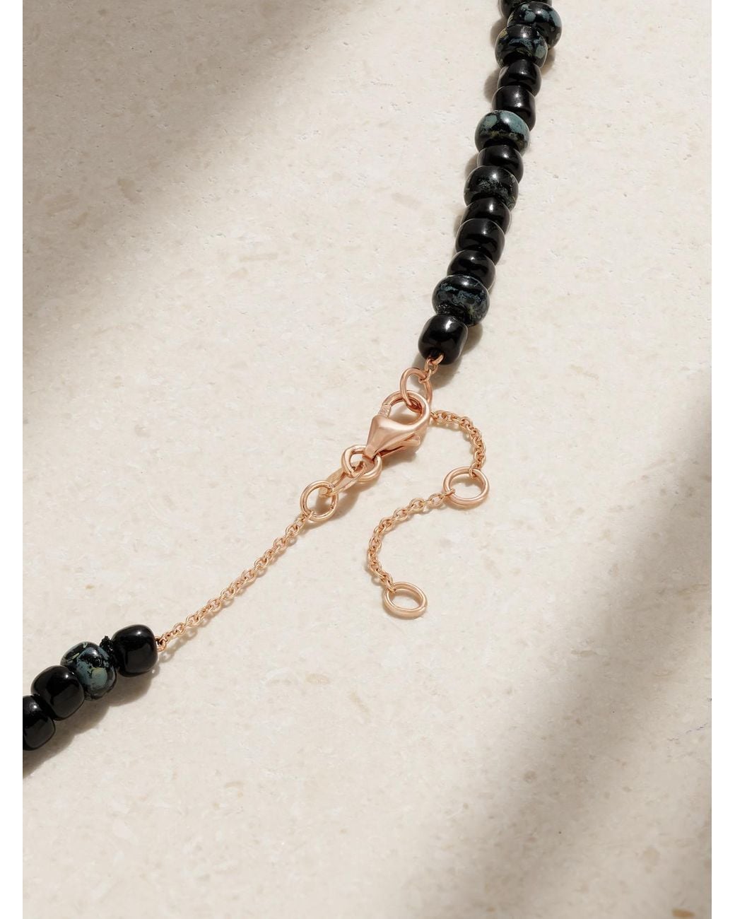 Diane Kordas Natural 14-Karat Rose, Bead And Diamond Necklace