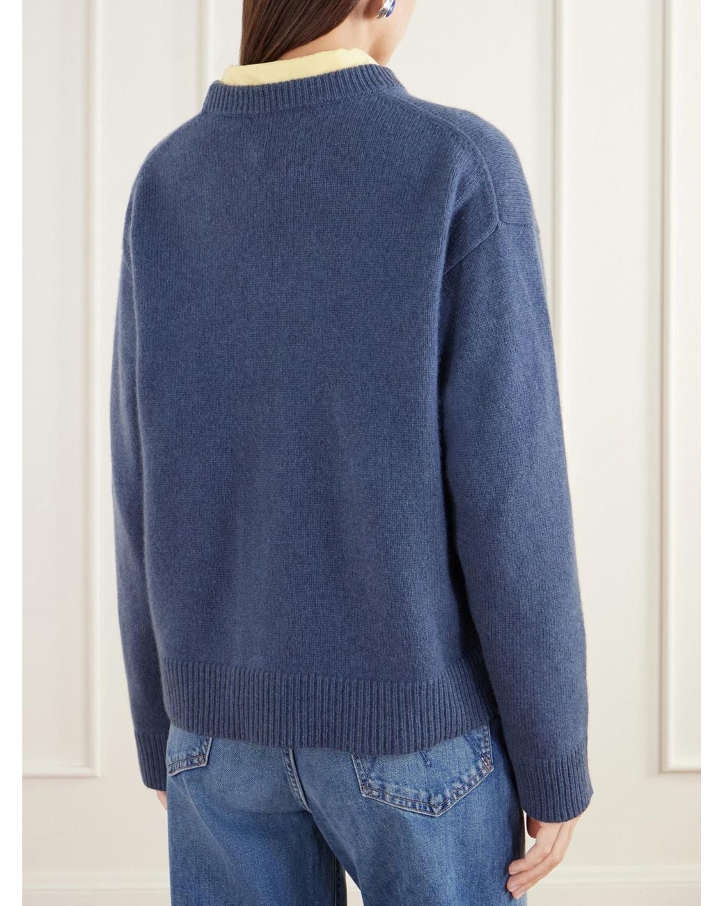 The Elder Statesman Blue Zuma Cashmere Sweater