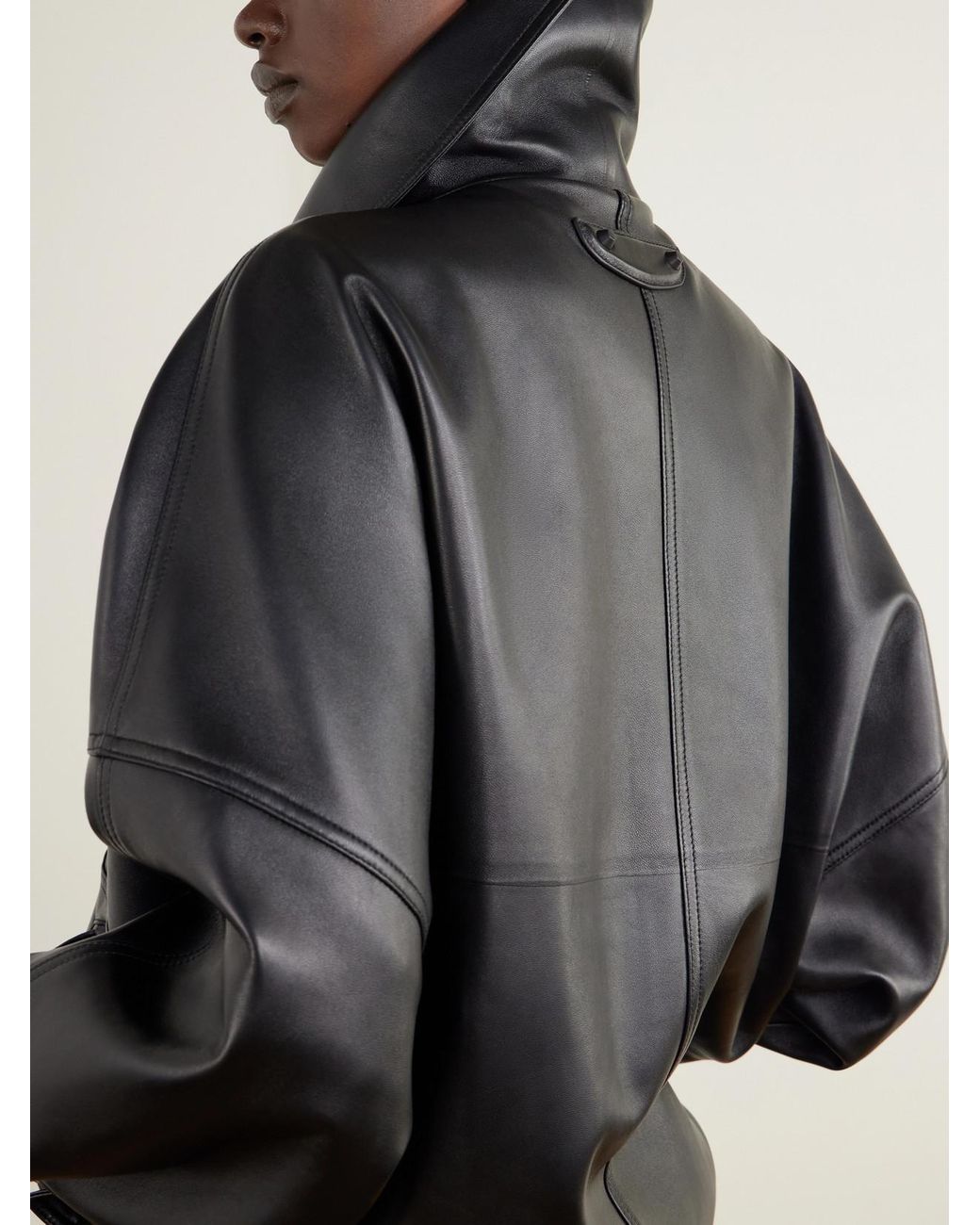 Balenciaga Black Leather Biker Jacket