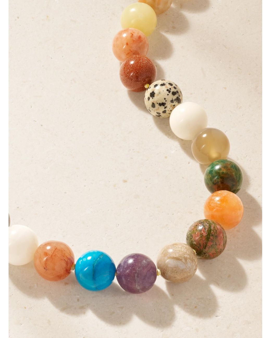 JIA JIA Natural 14-Karat-Stone Beaded Necklace