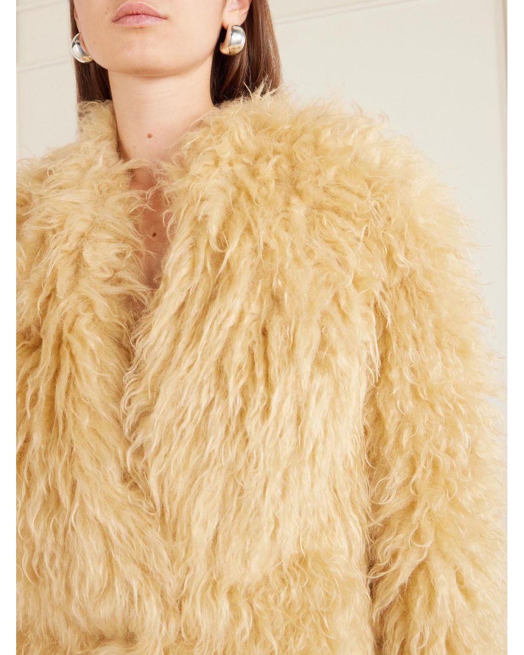 Isabel Marant Natural Mylae Shearling Jacket