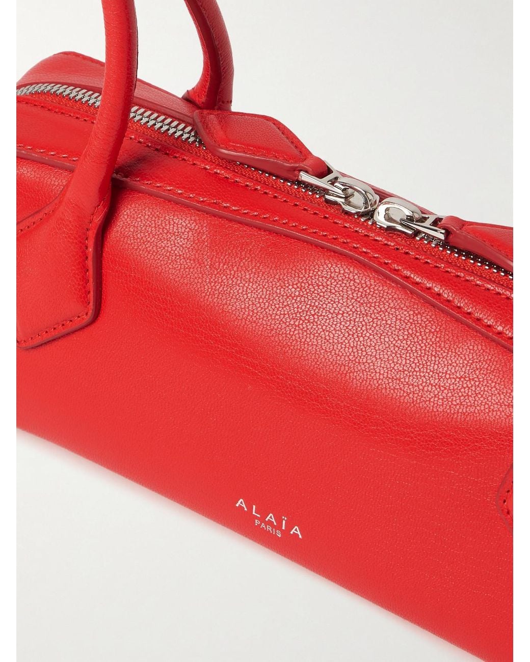 Alaïa Red Le Teckel Small Leather Shoulder Bag