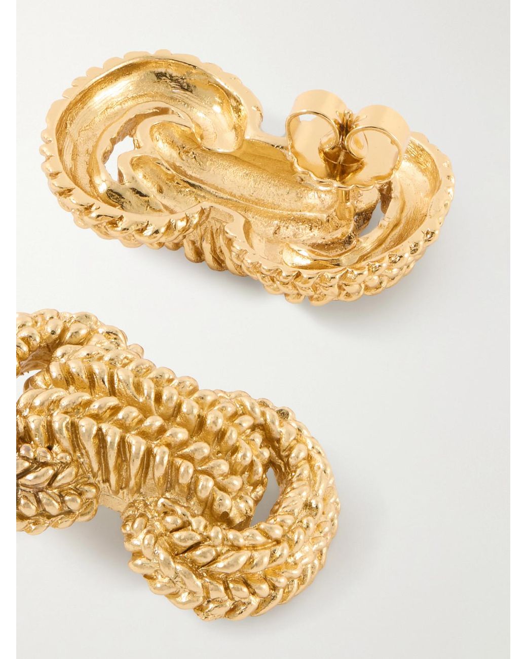 Paola Sighinolfi Metallic Maja 18-Karat-Plated Pewter Earrings