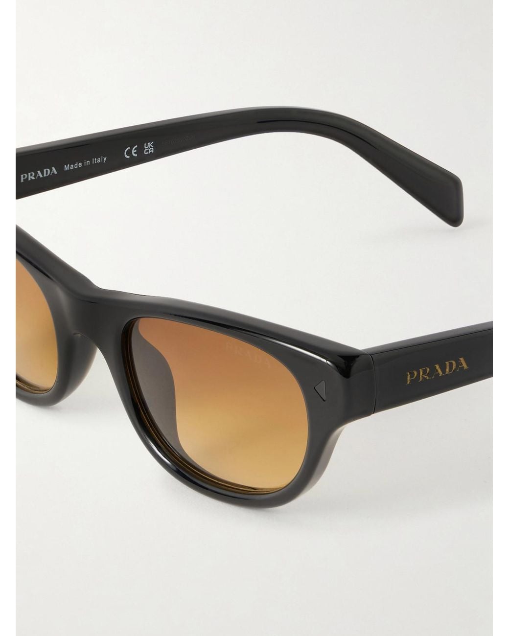 Prada Natural D-Frame Acetate Sunglasses