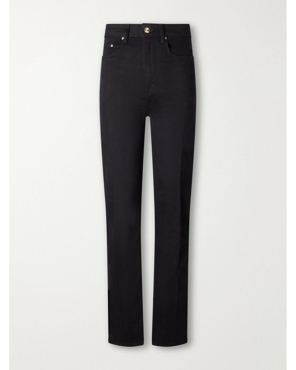 OSSOU Blue Flex Stretch High-Rise Straight-Leg Jeans