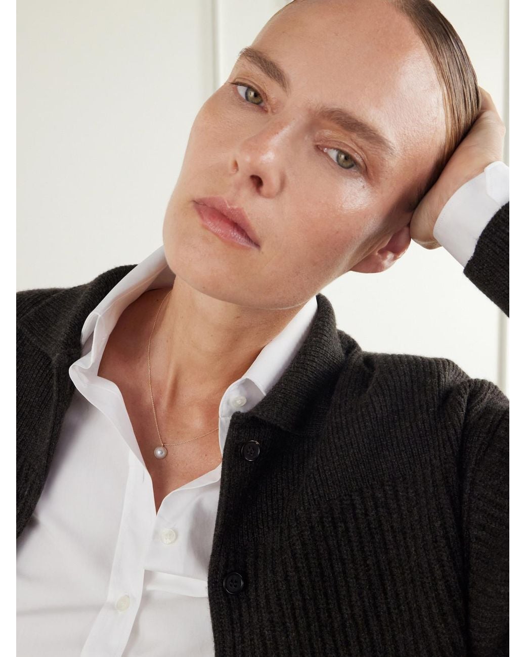 Sophie Bille Brahe Natural Luce Simple 14-Karat Recycled Pearl Necklace