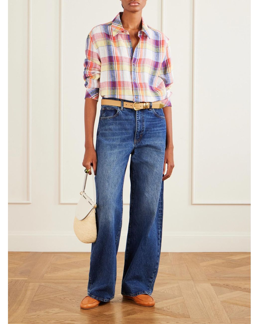 Jamie Haller Metallic Leather Penny Loafers