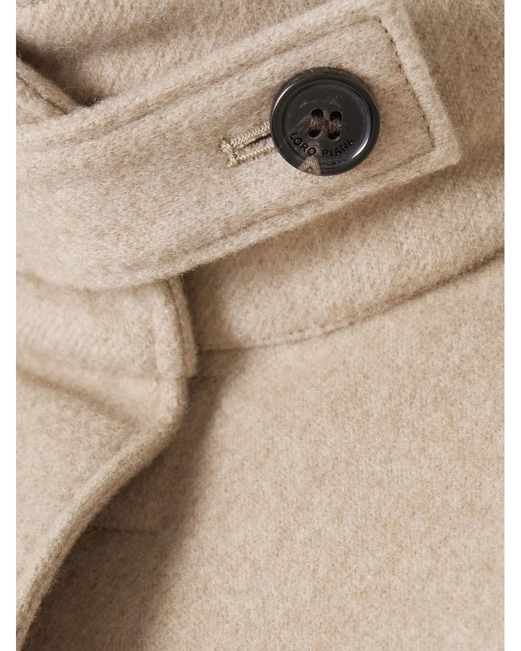 Loro Piana Natural Traveller Suede-Trimmed Cashmere Jacket