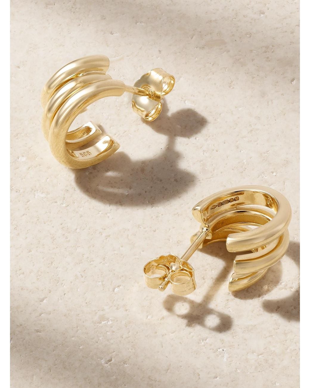 BY PARIAH Natural Classic 14-Karat Recycled Hoop Earrings