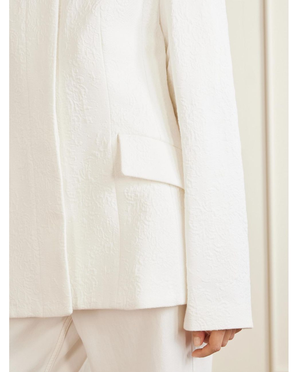 Totême Natural Cotton-Jacquard Jacket