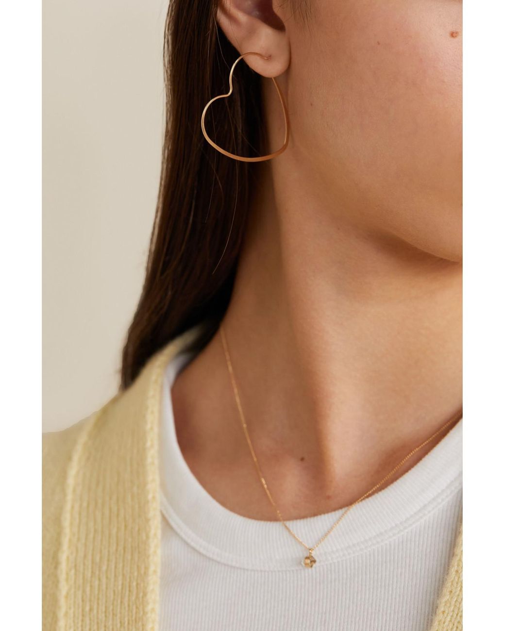 Melissa Joy Manning Metallic 14-Karat Hoop Earrings