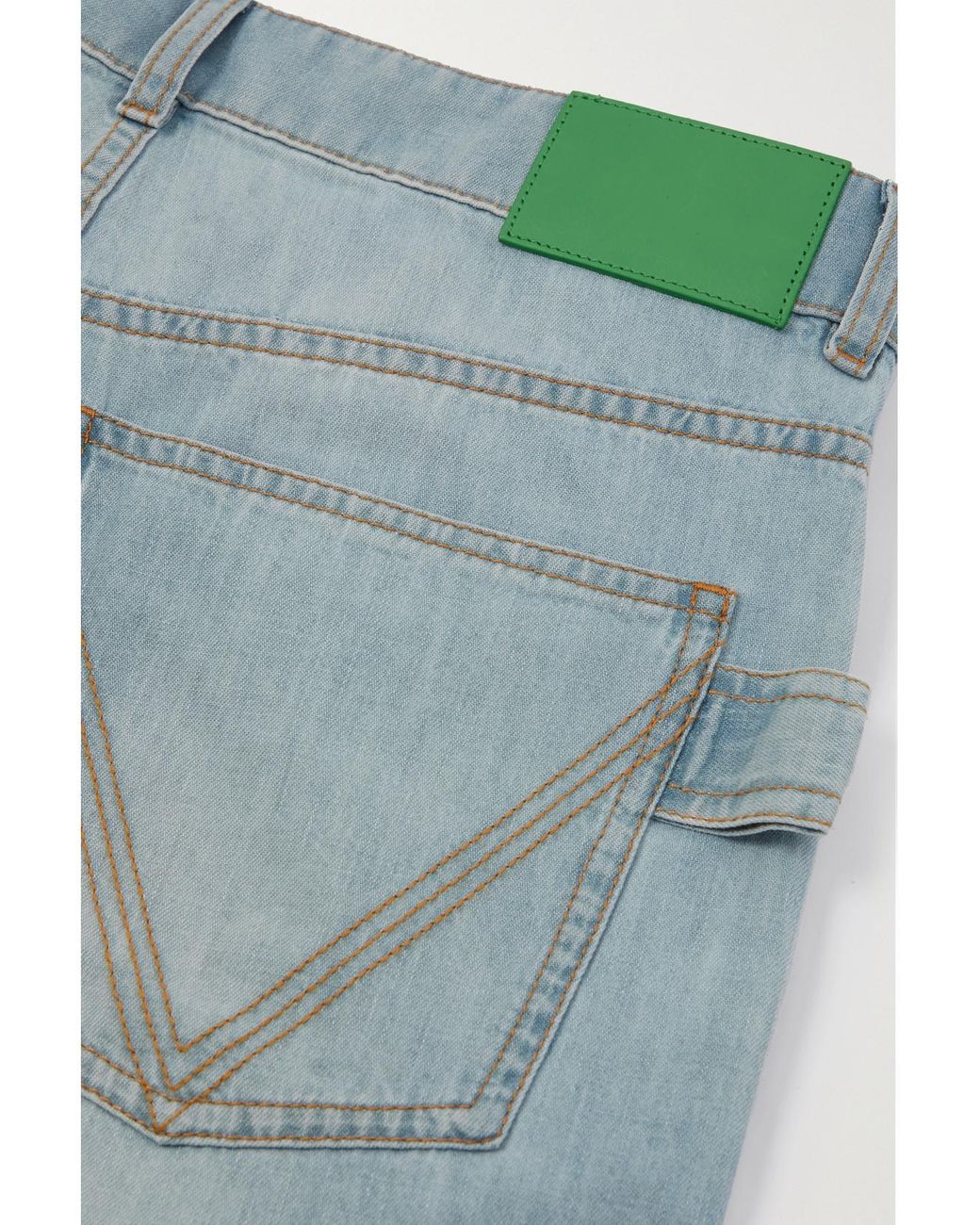 Bottega Veneta Blue High-Rise Wide-Leg Jeans
