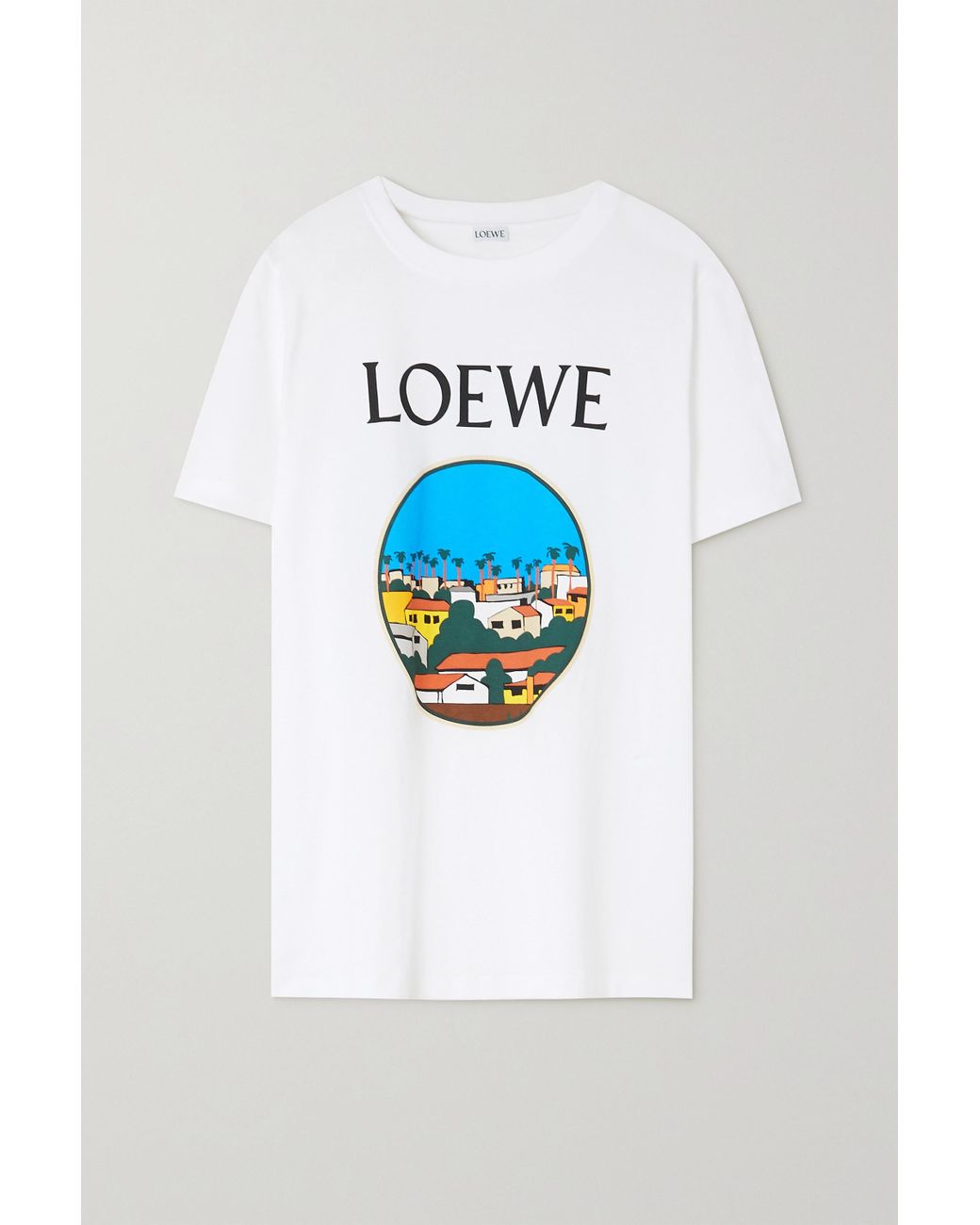 Loewe Ken Price La Series Printed Cotton-jersey T-shirt in White ...