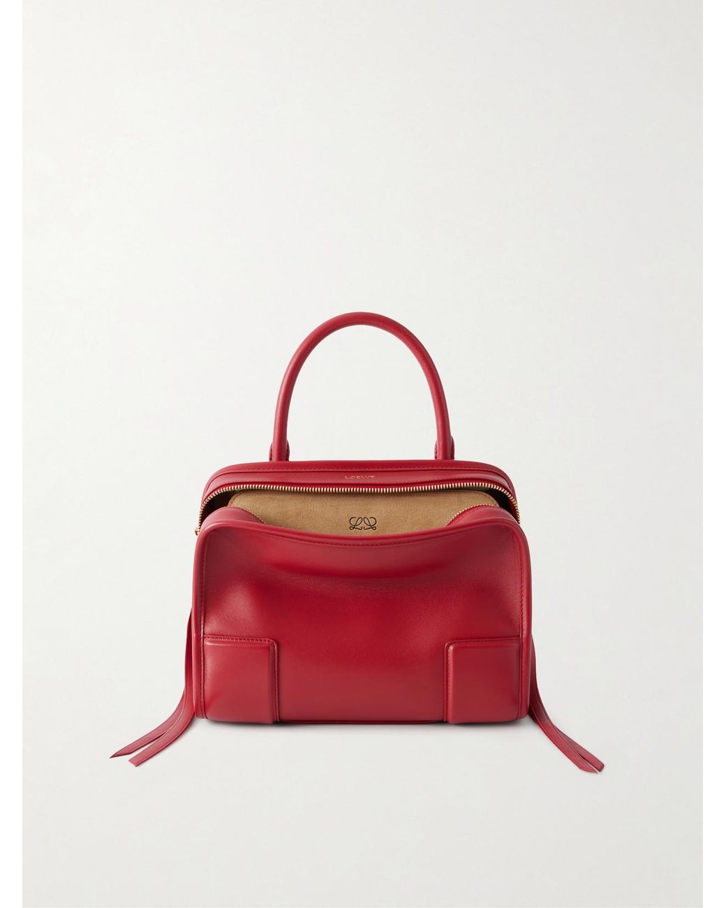Loewe Red Amazona 180 Small Leather Top-Handle Bag