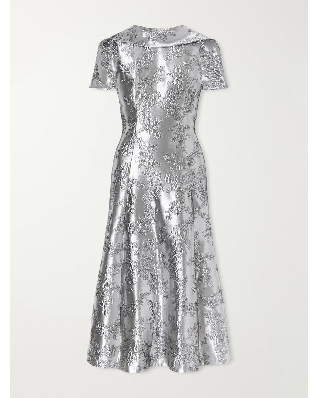 Emilia Wickstead Harlow Embroidered Metallic Cloqué Gown