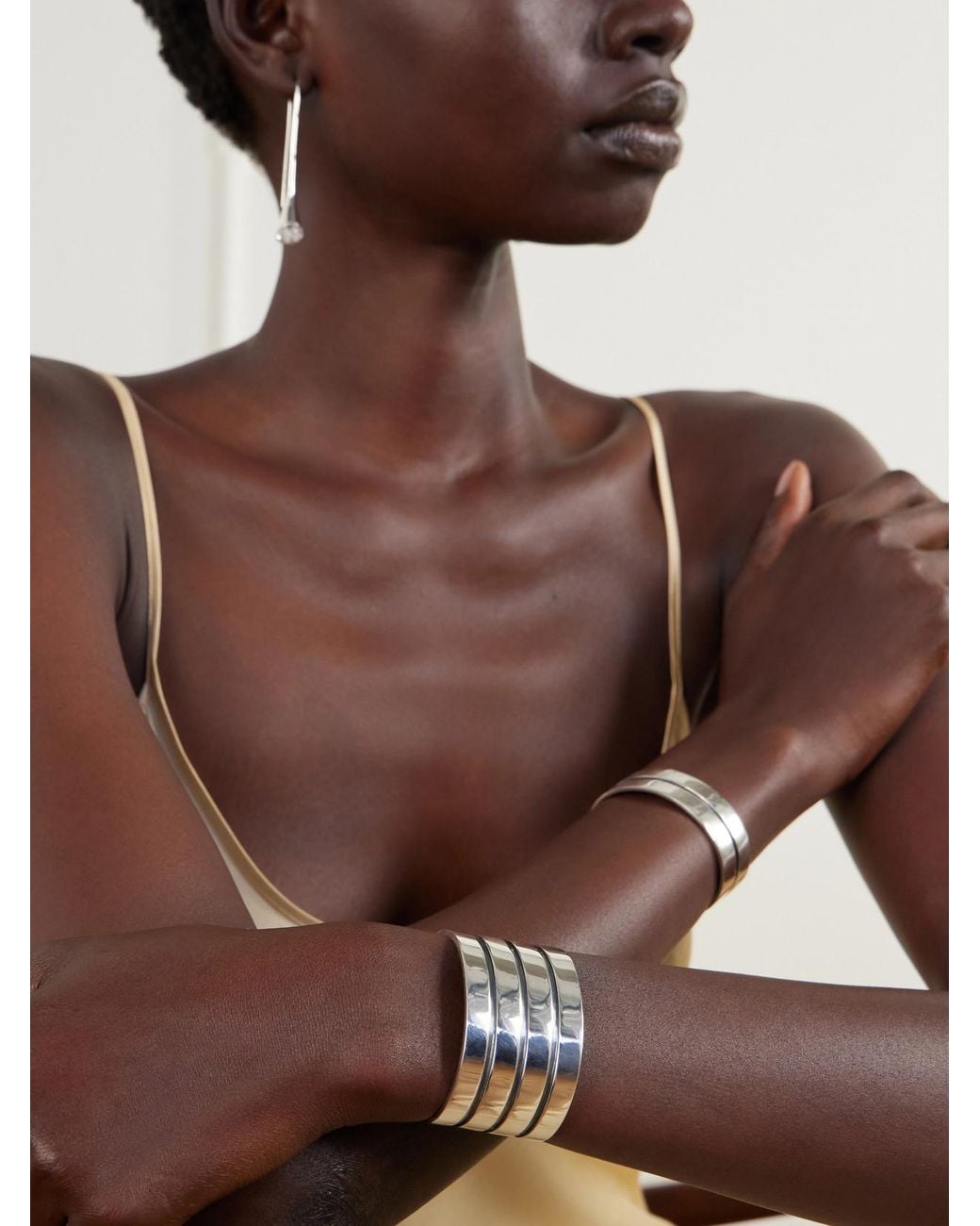 Sophie Buhai White Vienna Sterling And Quartz Earrings