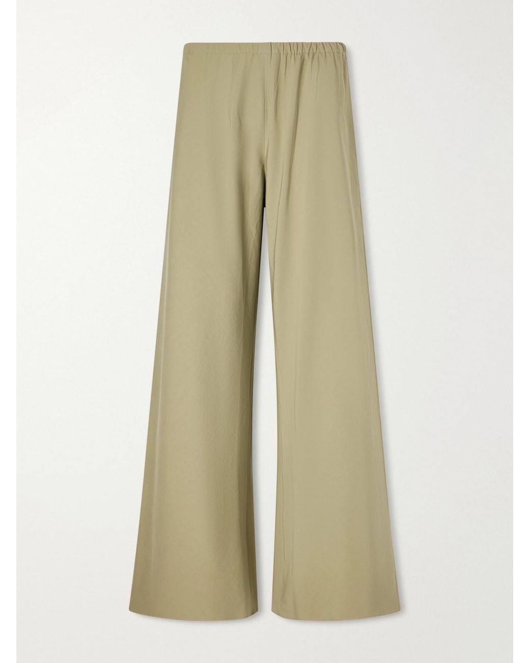 La Ligne Natural Colby Cotton-Poplin Wide-Leg Pants