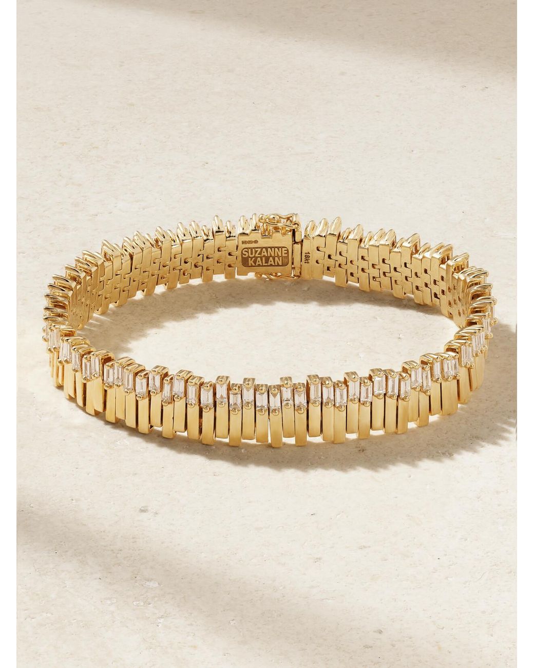 Suzanne Kalan Natural 18-Karat Diamond Tennis Bracelet