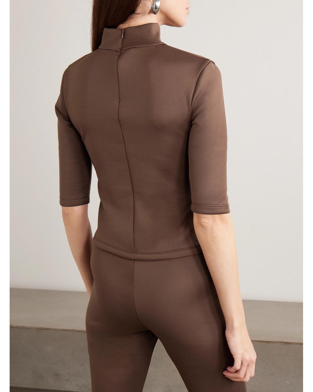 The Park Brown Thea Scuba Top