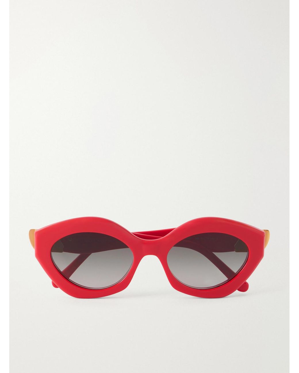 Loewe Red Coil Cat-Eye Acetate Sunglasses