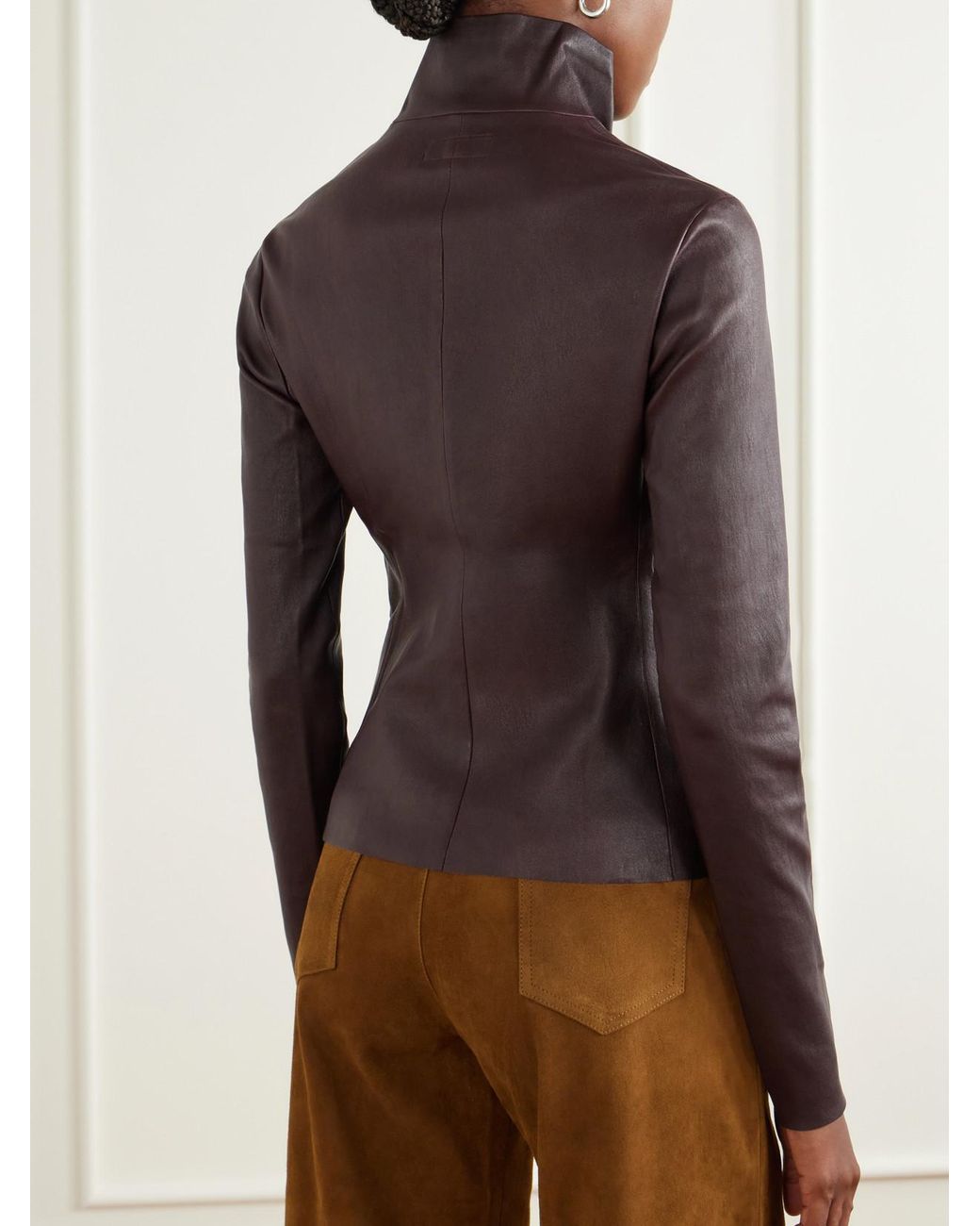 Stouls Purple Selene Leather Top