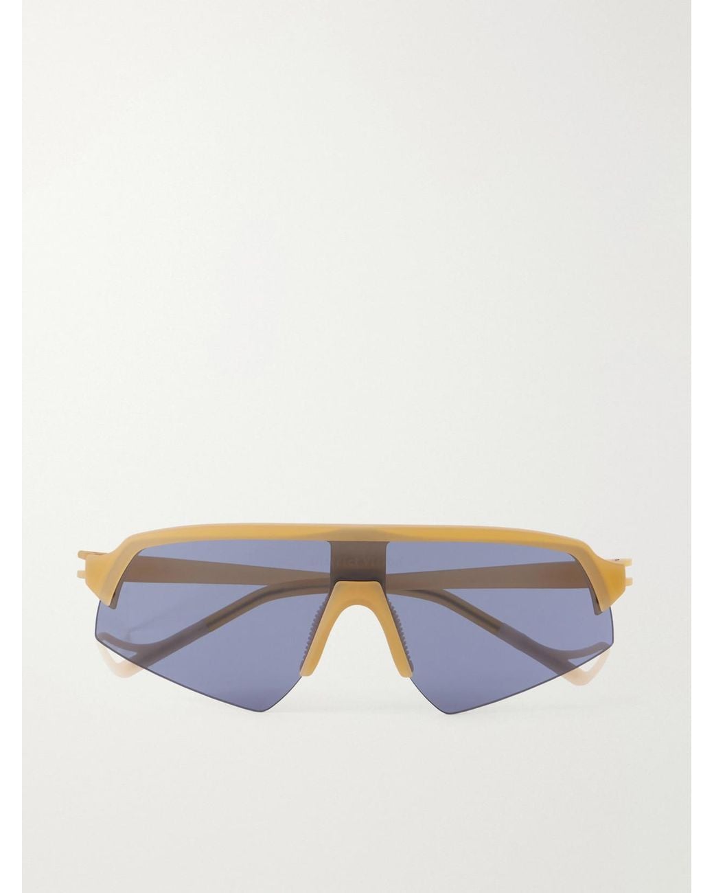District Vision Blue Choji Turbo Blade D-Frame Injected Sunglasses