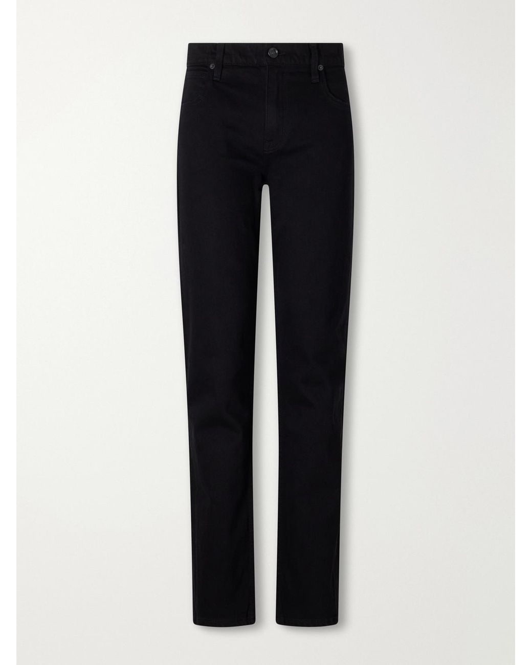 SLVRLAKE Denim Blue Naomi Slim Low-Rise Tapered Jeans