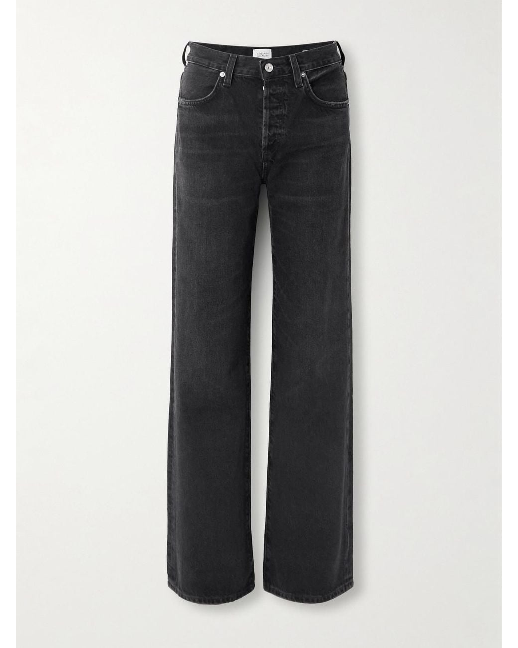 Citizens of Humanity Black Annina High-Rise Wide-Leg Jeans