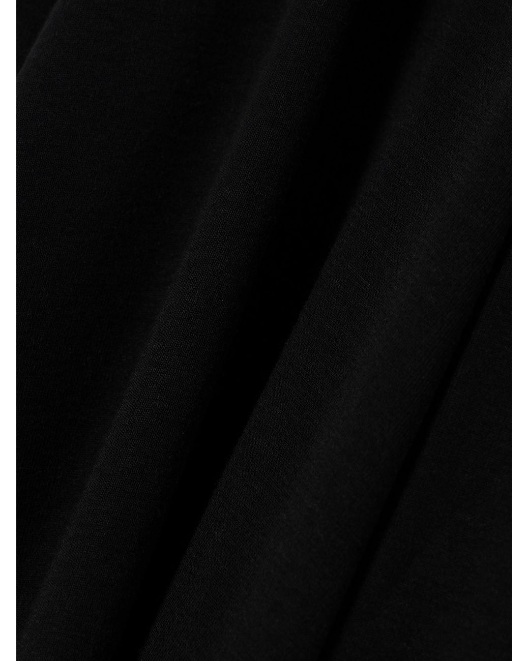 Agolde Black Pascale Stretch-Lyocell Turtleneck Top