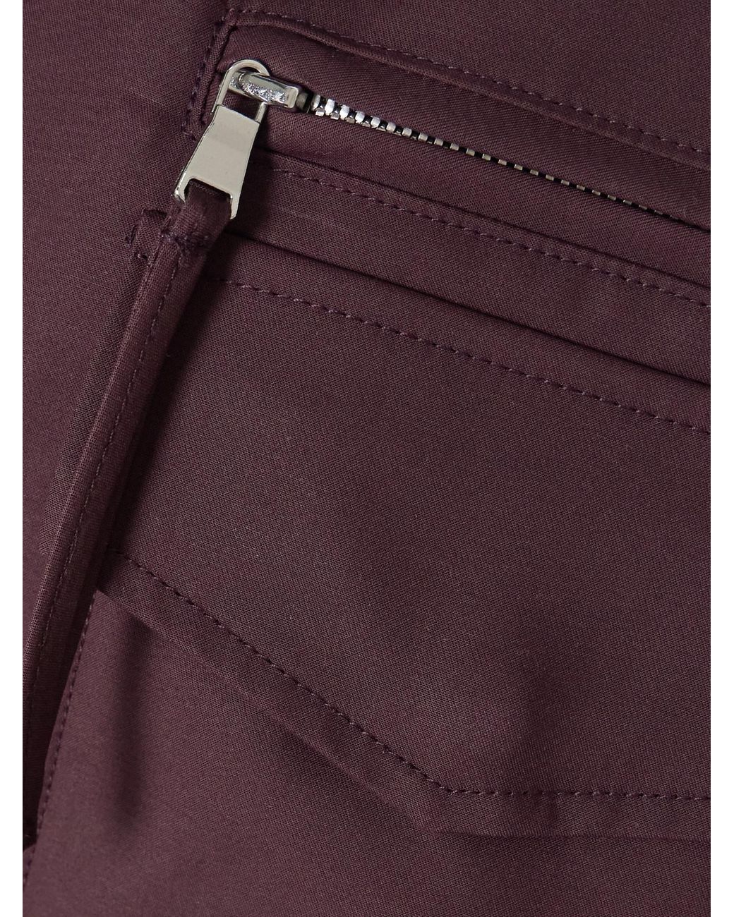 Agolde Purple Aubrey Cotton-Gabardine Jacket