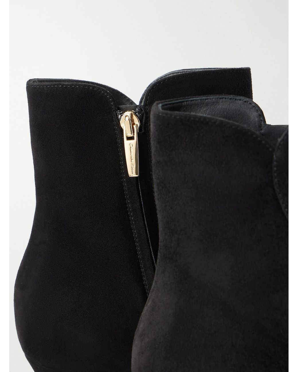 Gianvito Rossi Black Levy 55 Suede Ankle Boots