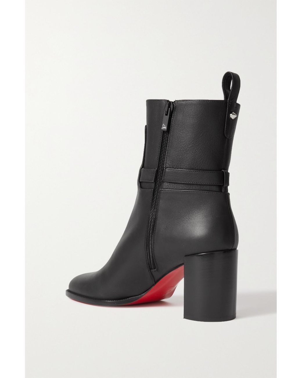 Christian Louboutin Tchakaboot 70 Croc-effect Leather Ankle Boots - Black -  ShopStyle