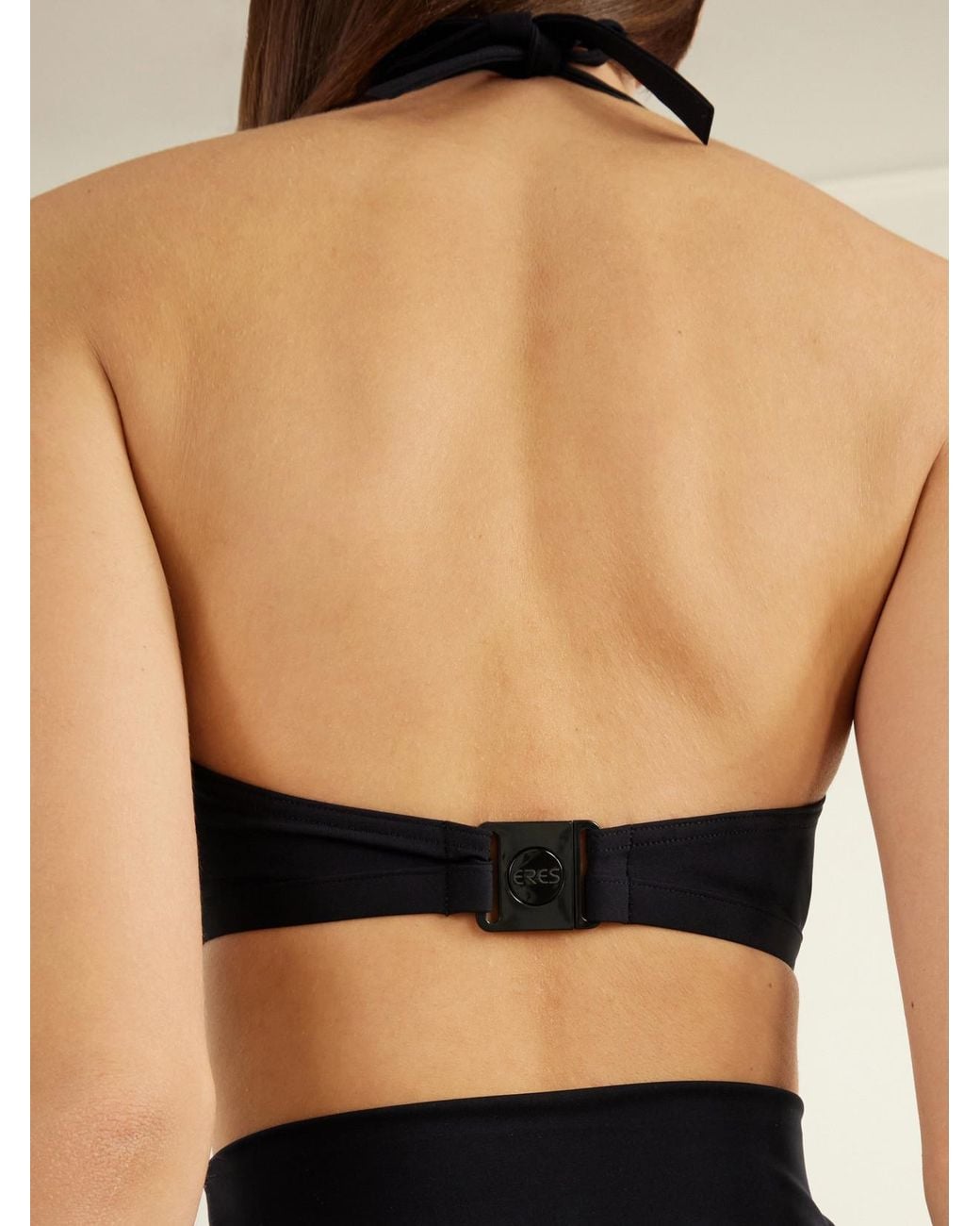 Eres Black Chris Cut-Out Triangle Bikini Top