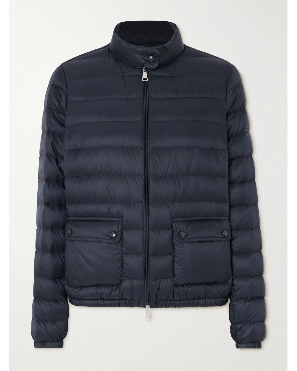 Moncler Blue Lans Quilted Shell Down Jacket