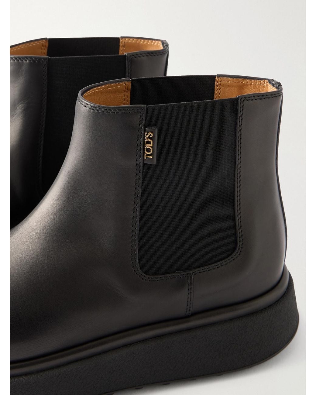 Tod's Black Gomma 30 Leather Ankle Boots