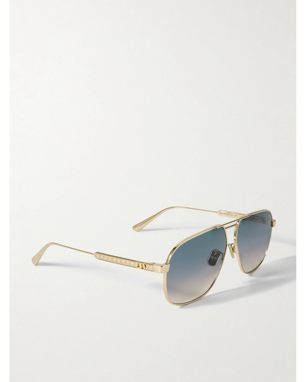 Dior Metallic Diorcannage A3U Aviator-Style-Tone Sunglasses