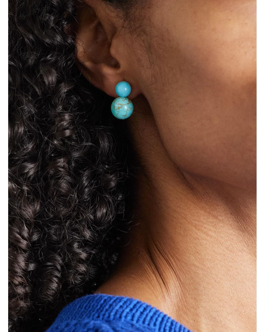Jennifer Behr Blue Cara-Tone Earrings