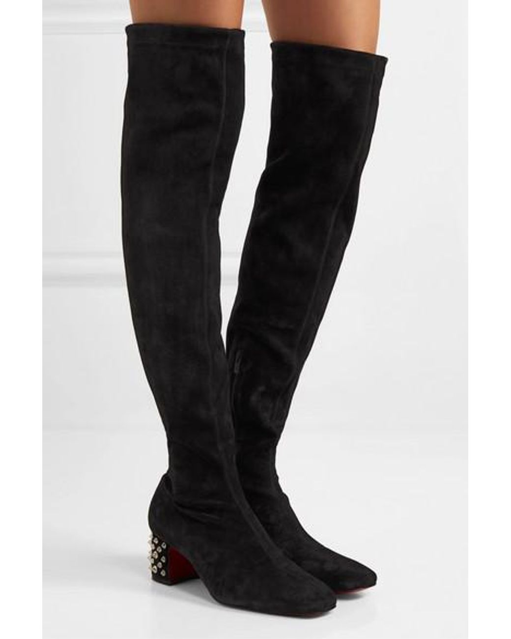 louboutin high knee boots
