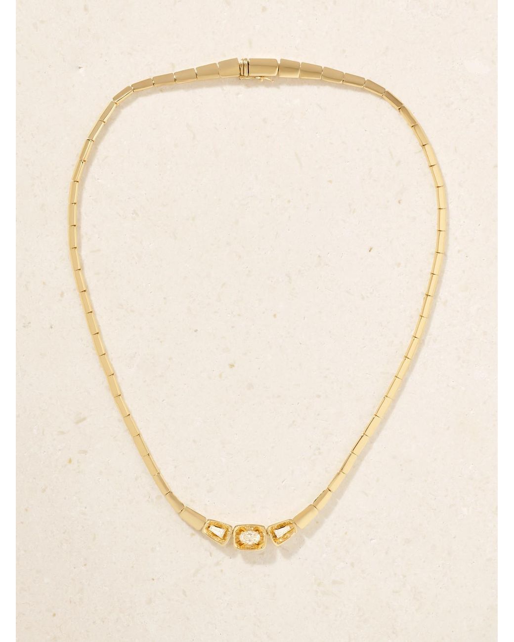Nikos Koulis Natural Look 18-Karat And Diamond Necklace