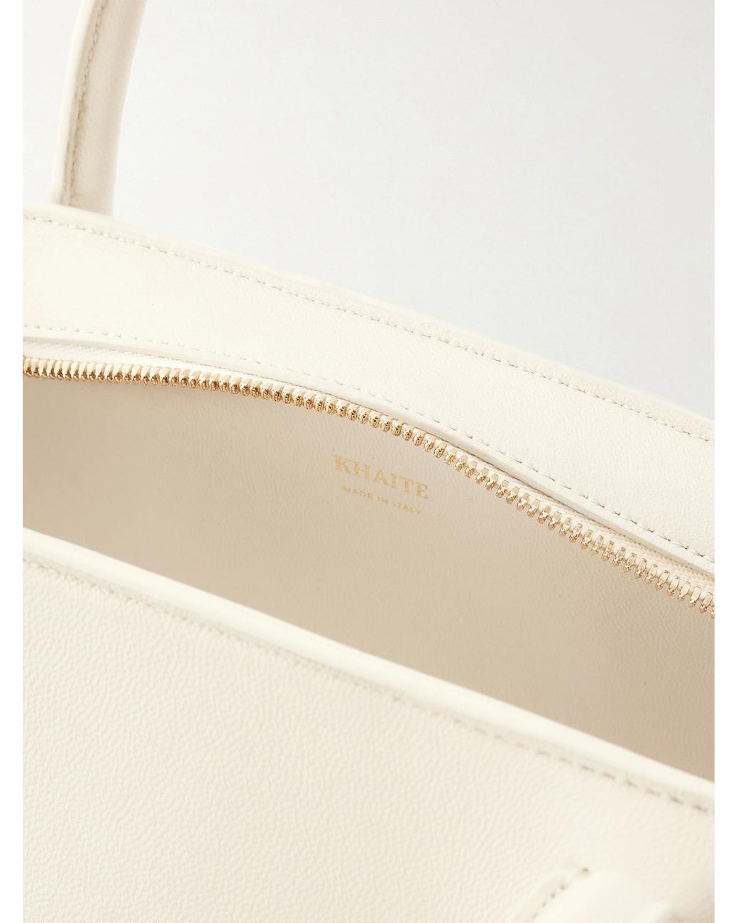Khaite Natural Donna Leather Shoulder Bag