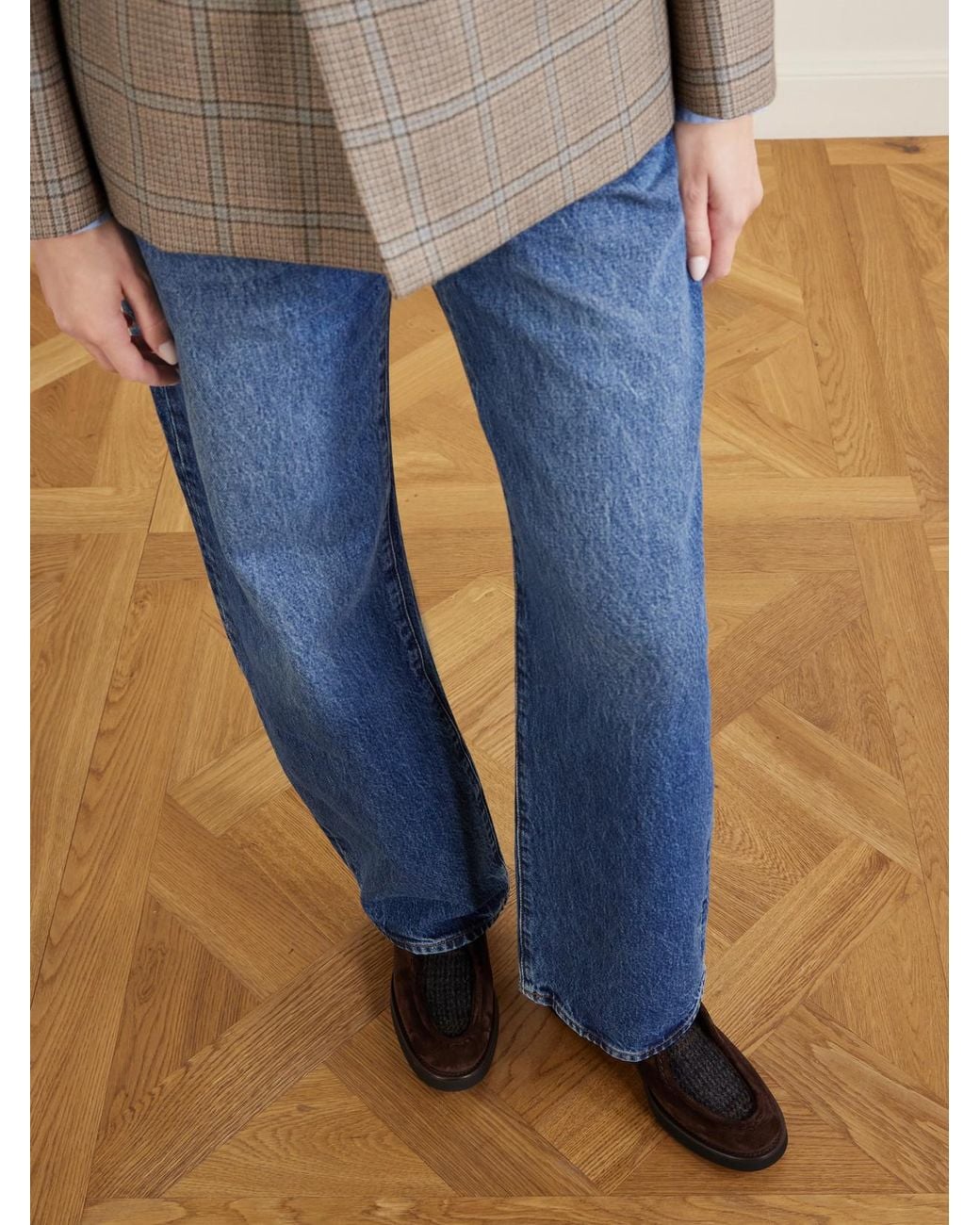 Church's Brown Nelly Wool-Trimmed Suede Brogues
