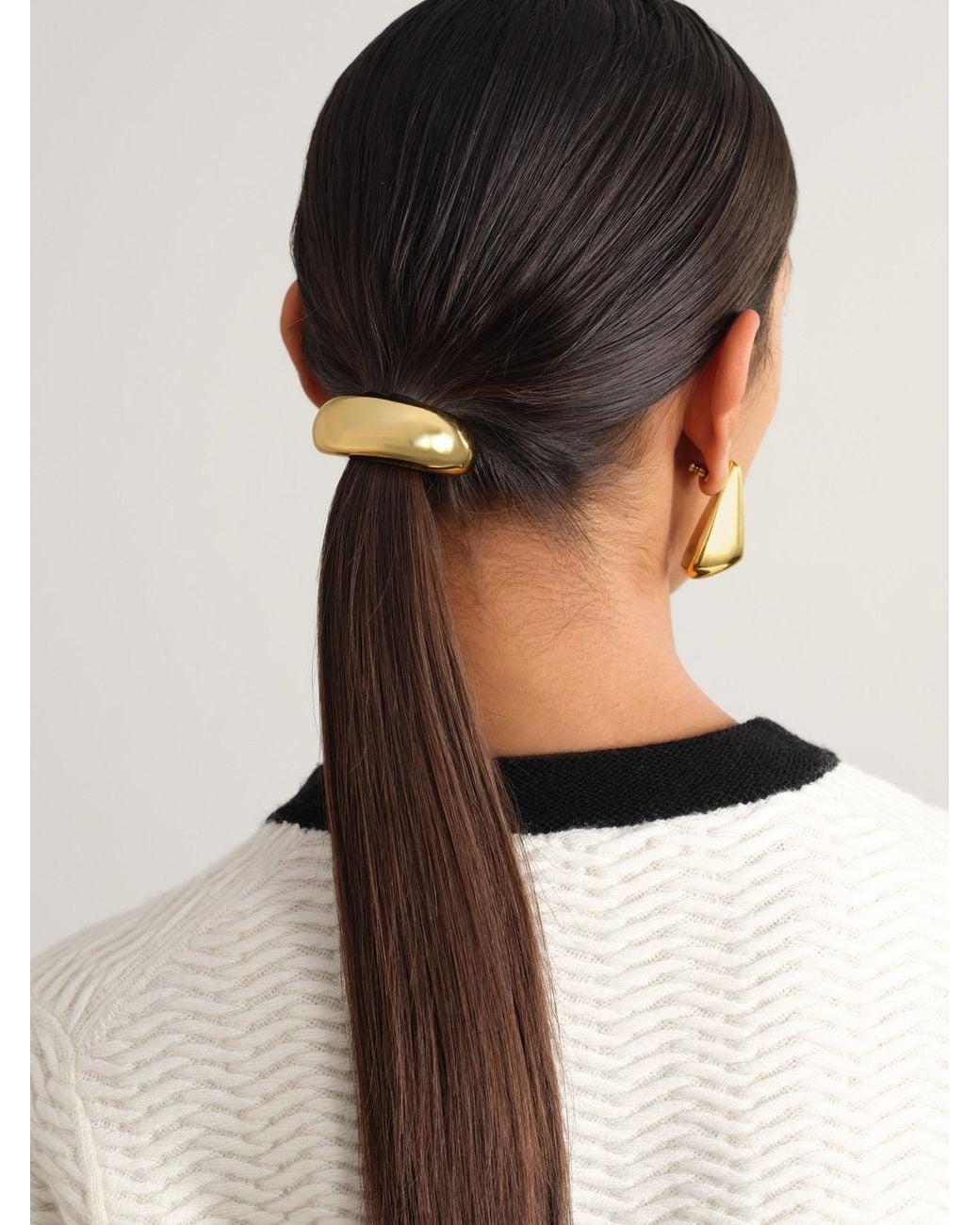 LIE STUDIO Metallic The Thea-Plated Hair Tie