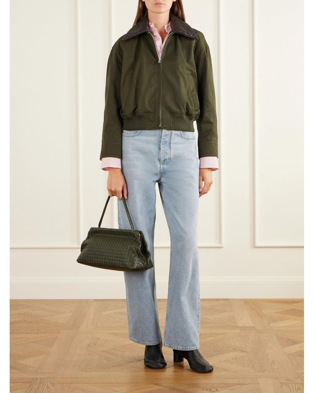 Bottega Veneta Green The 1988 Intrecciato Leather Shoulder Bag