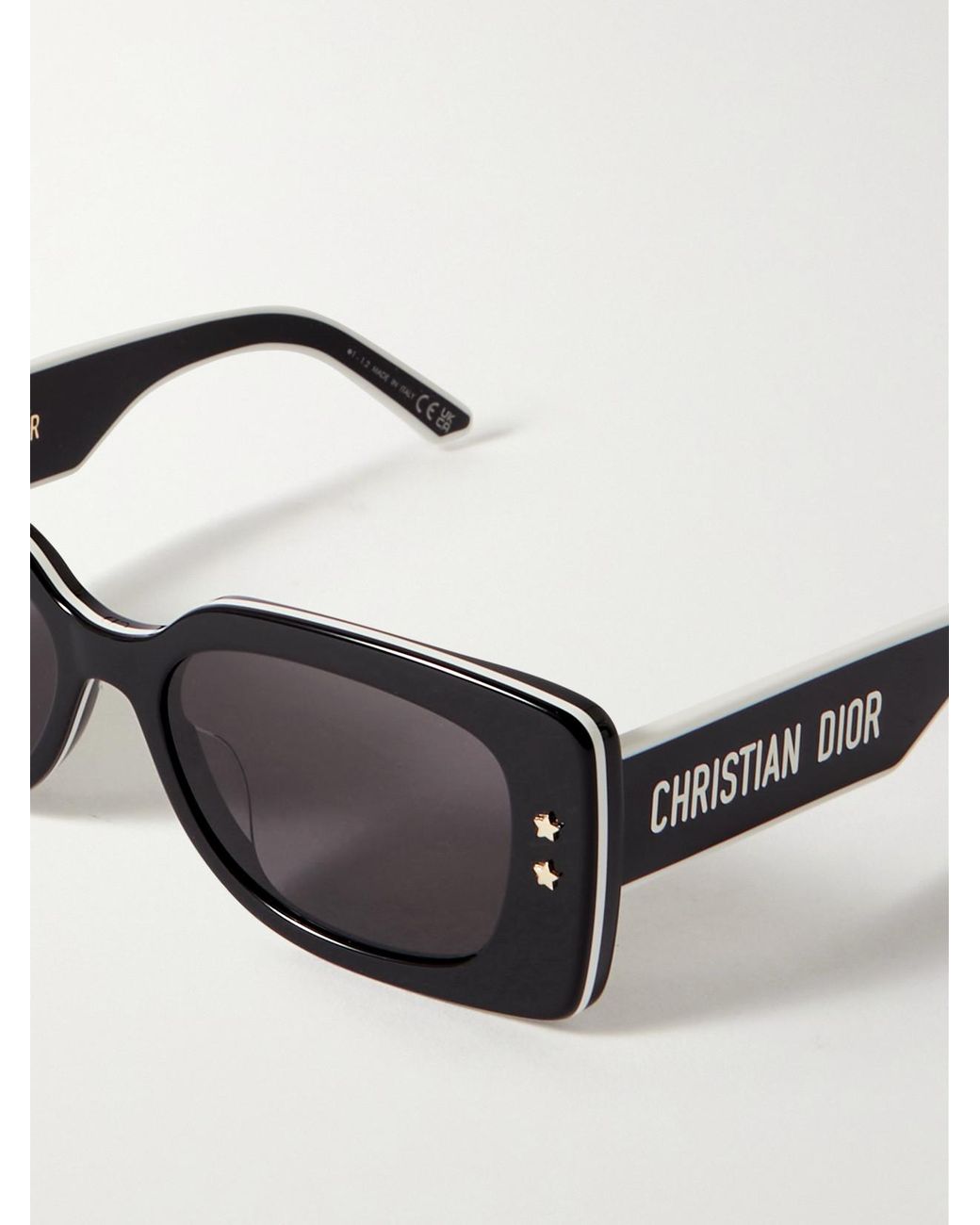 Dior Black Diorpacific S1U Square-Frame Acetate Sunglasses