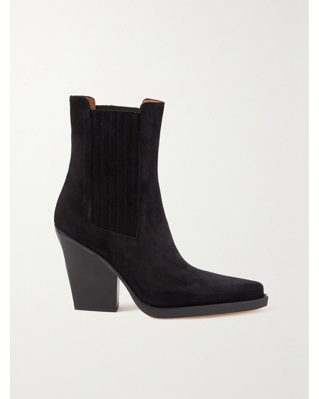 Paris Texas Black Dallas 100 Suede Ankle Boots